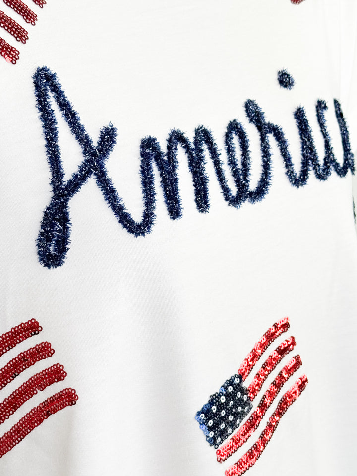 Sequin America Short Set