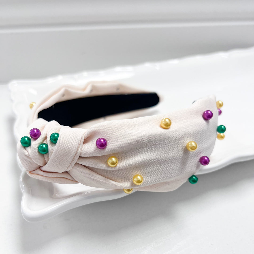 Karter - Mardi Gras Pearl Headband