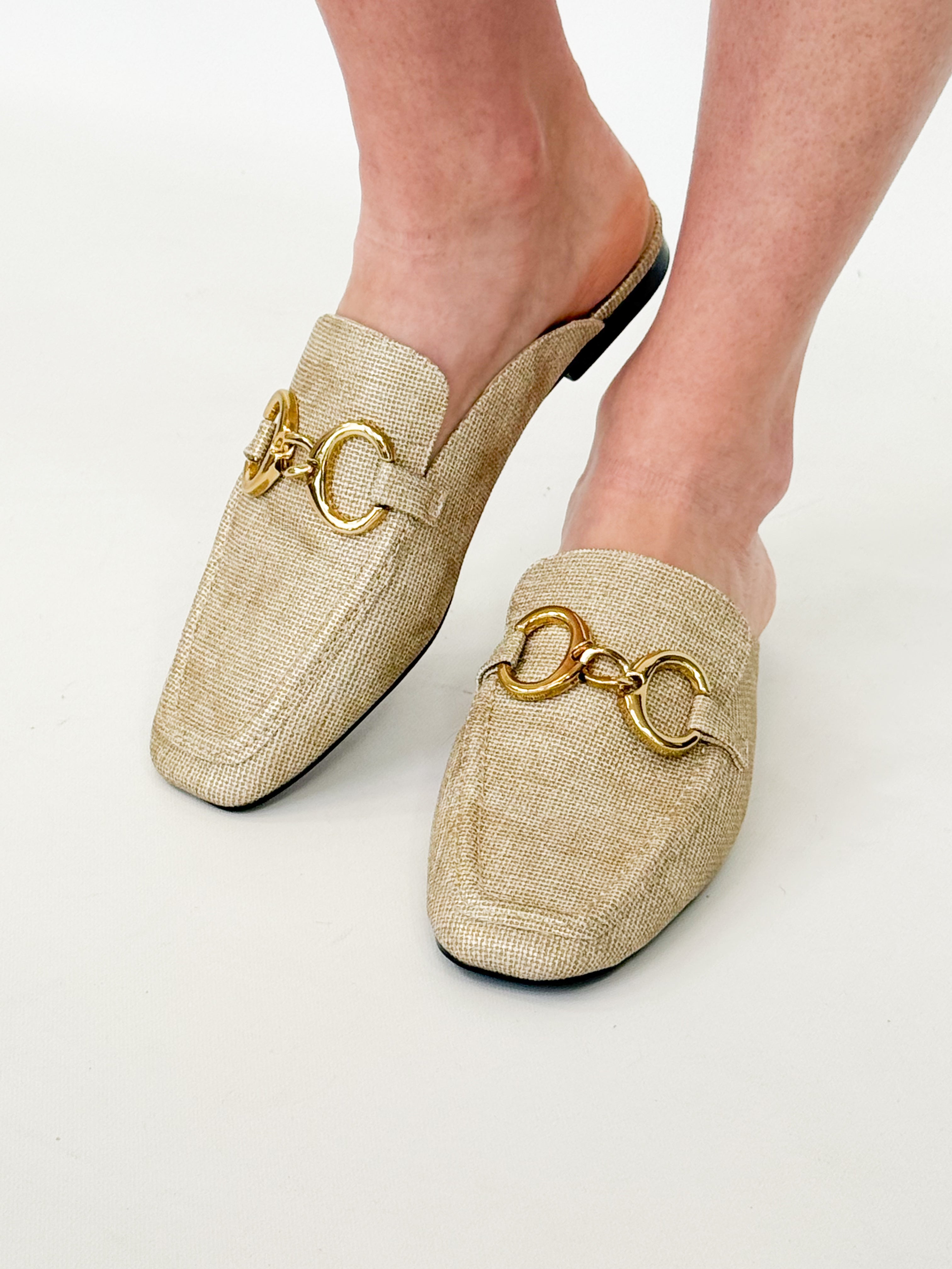 Andromeda - Gold Slip On Loafers