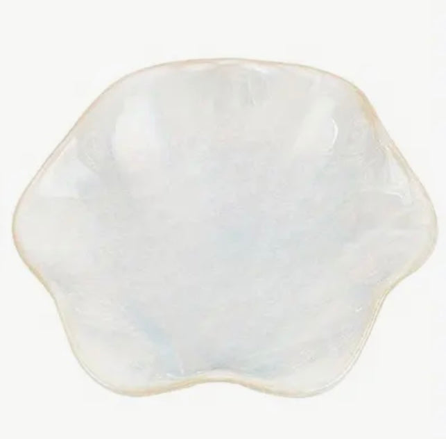 Ceramic Jewelry Dish - Cream Flower