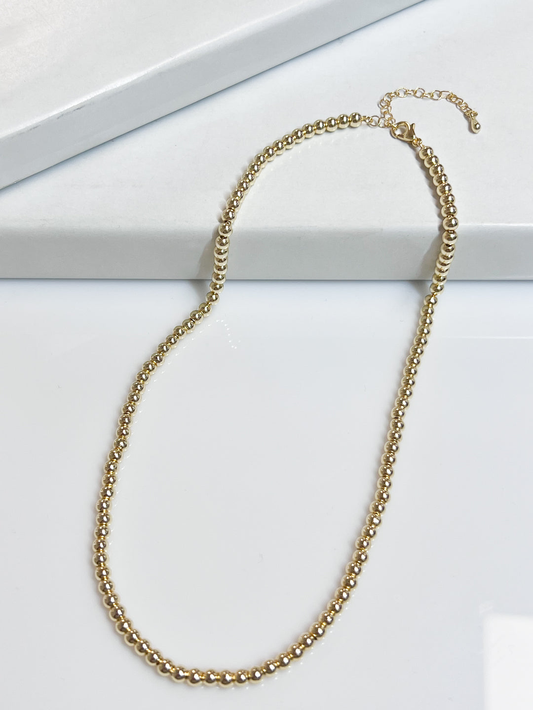 Kamila - Gold Beaded Necklace