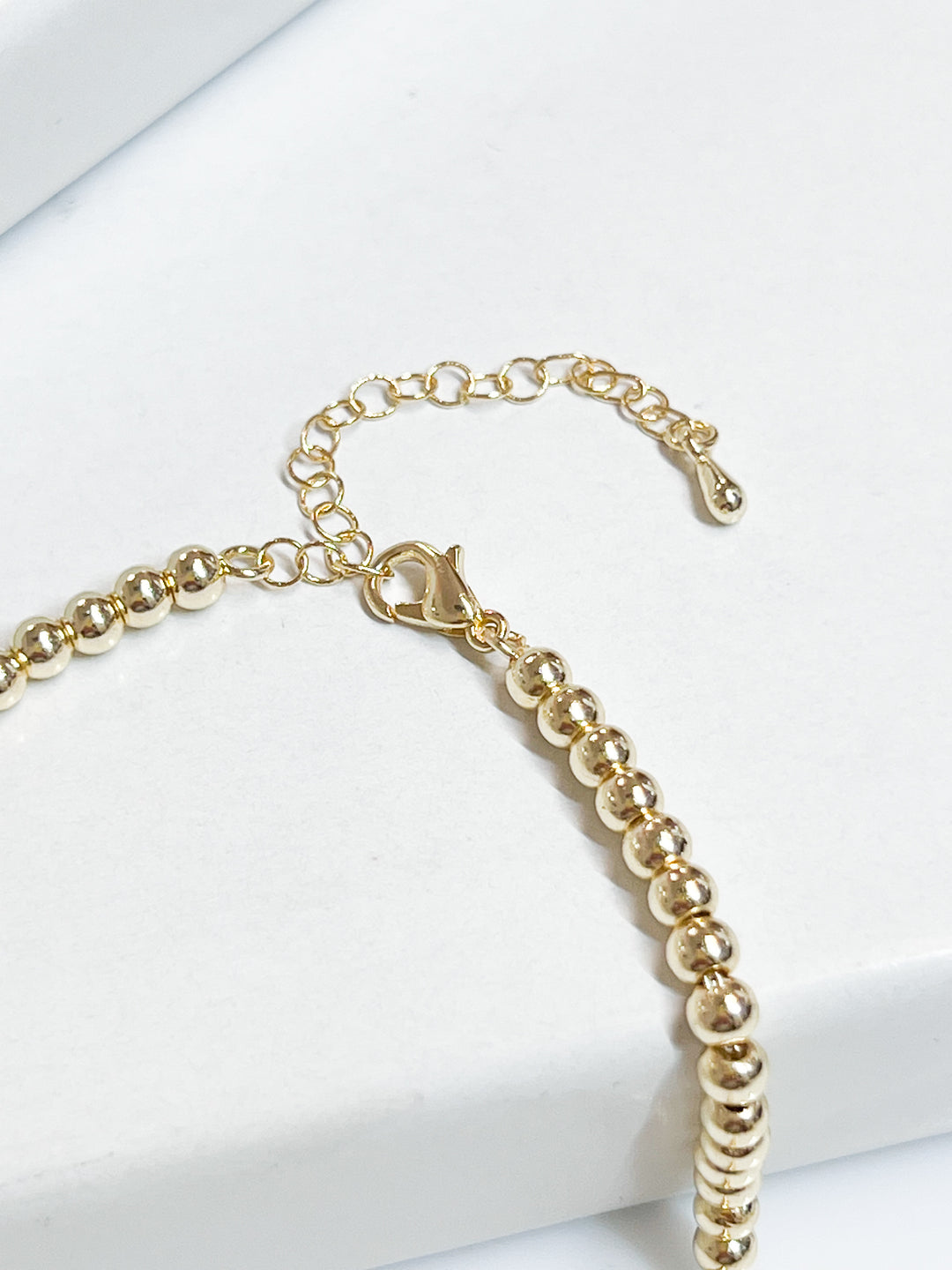 Kamila - Gold Beaded Necklace