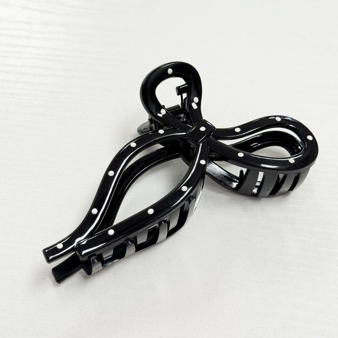 Jayden - 4" Polka Dot Bow Clip