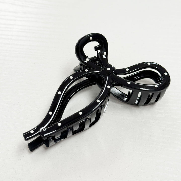 Jayden - 4" Polka Dot Bow Clip
