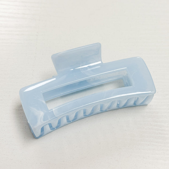 Lisa - 4" Marble Rectangle Claw Clip