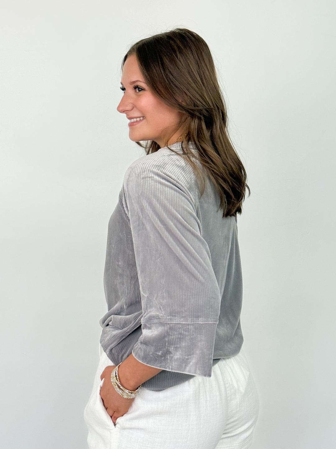 Janine - Ribbed Knit Oversized Top