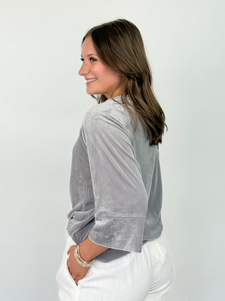 Janine - Ribbed Knit Oversized Top