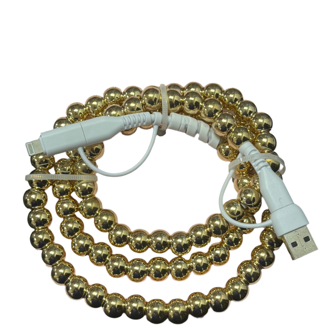 Phone Charging Cable - Gold