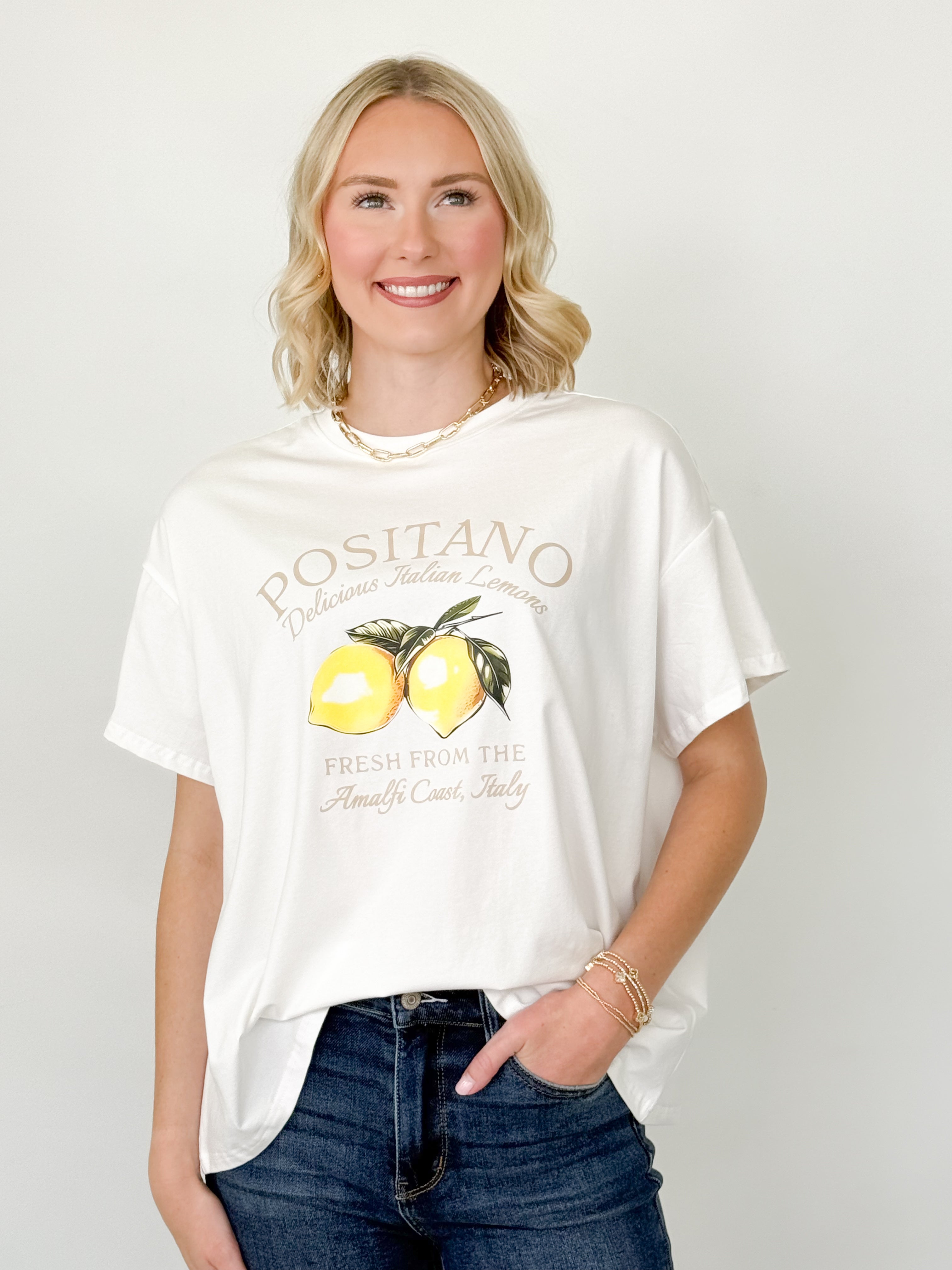 Positano Lemon Graphic Tee