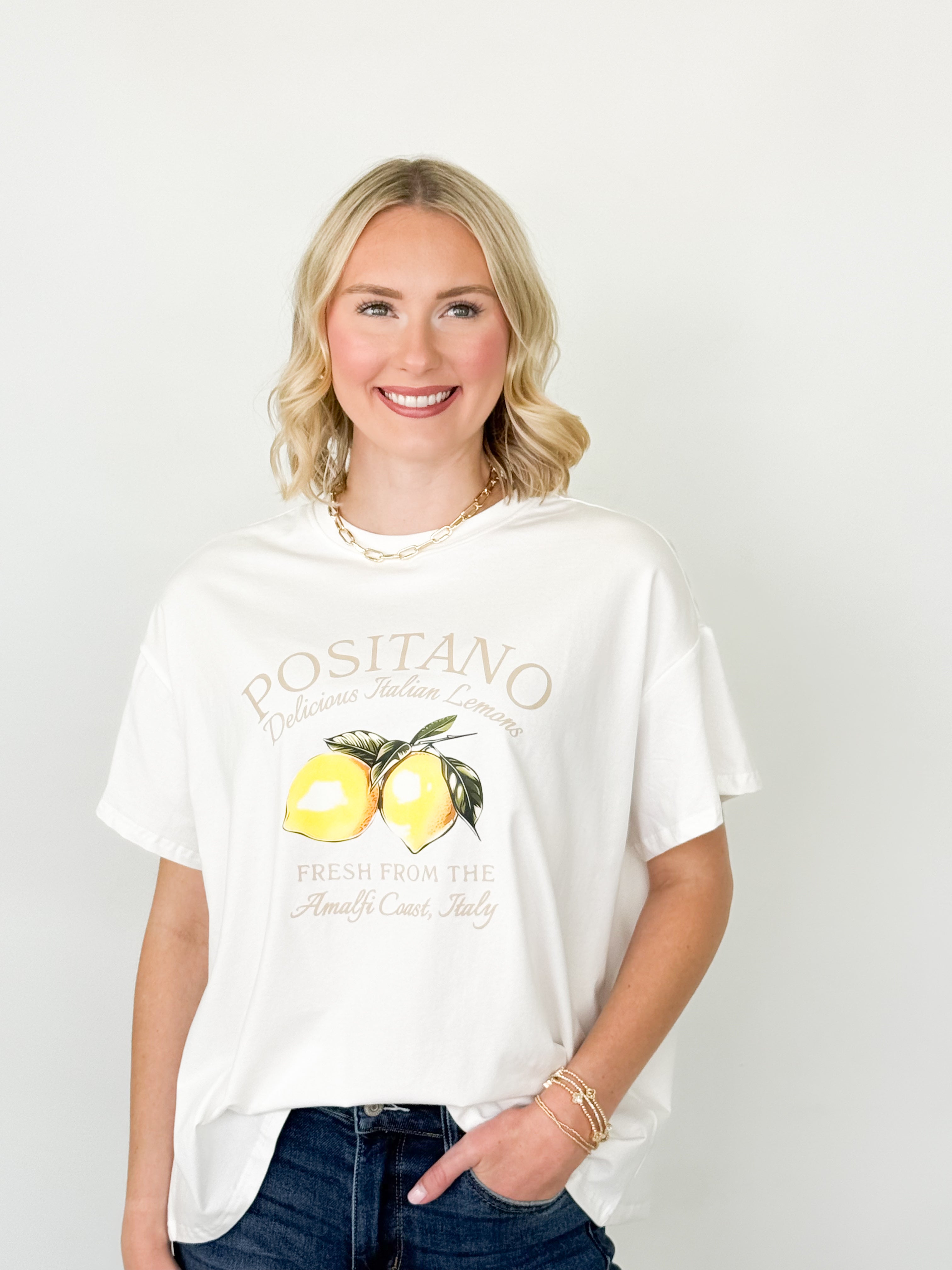 Positano Lemon Graphic Tee