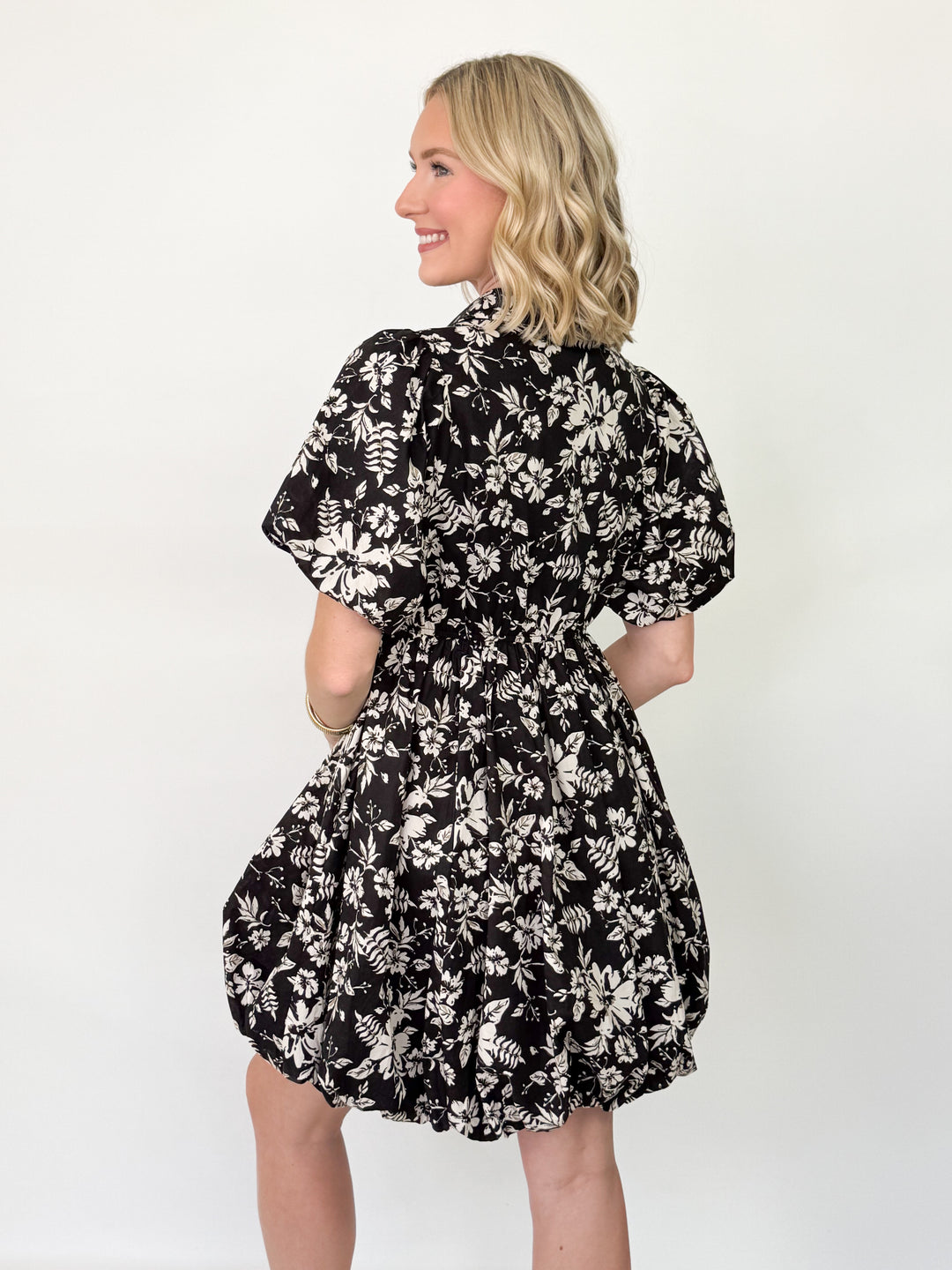 Blair - Floral Bubble Hem Dress