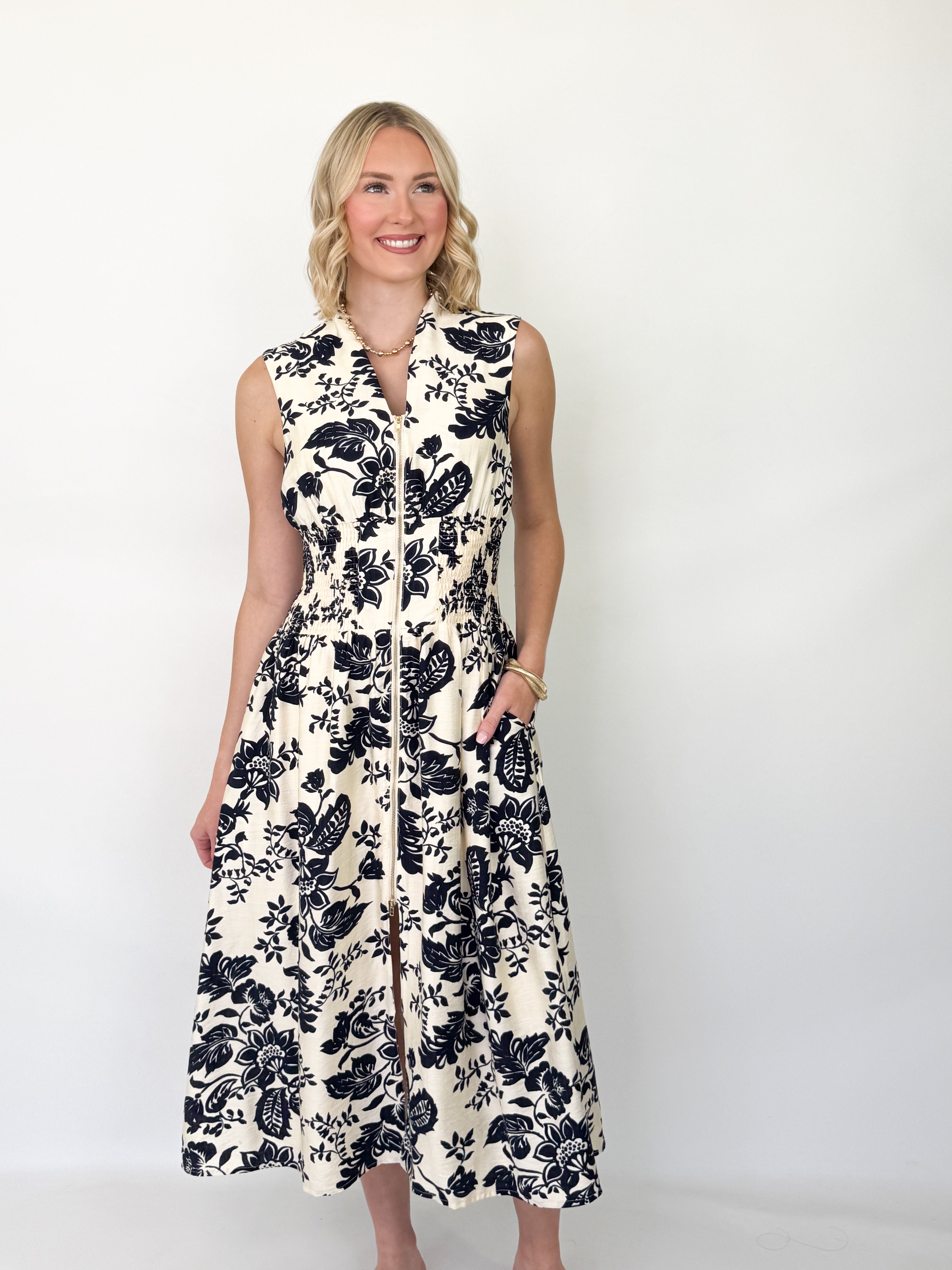 Ivy - Floral Midi Dress