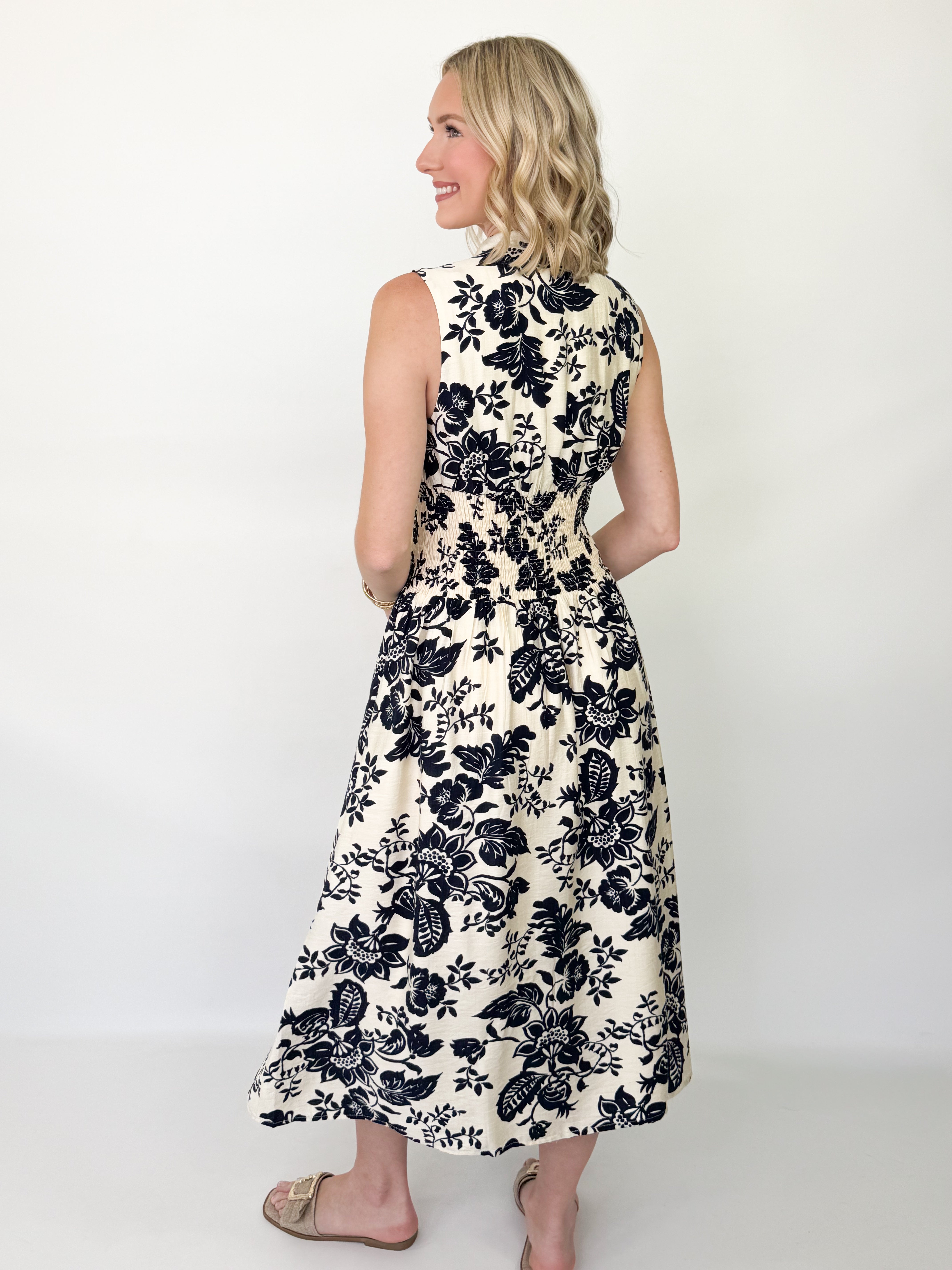 Ivy - Floral Midi Dress