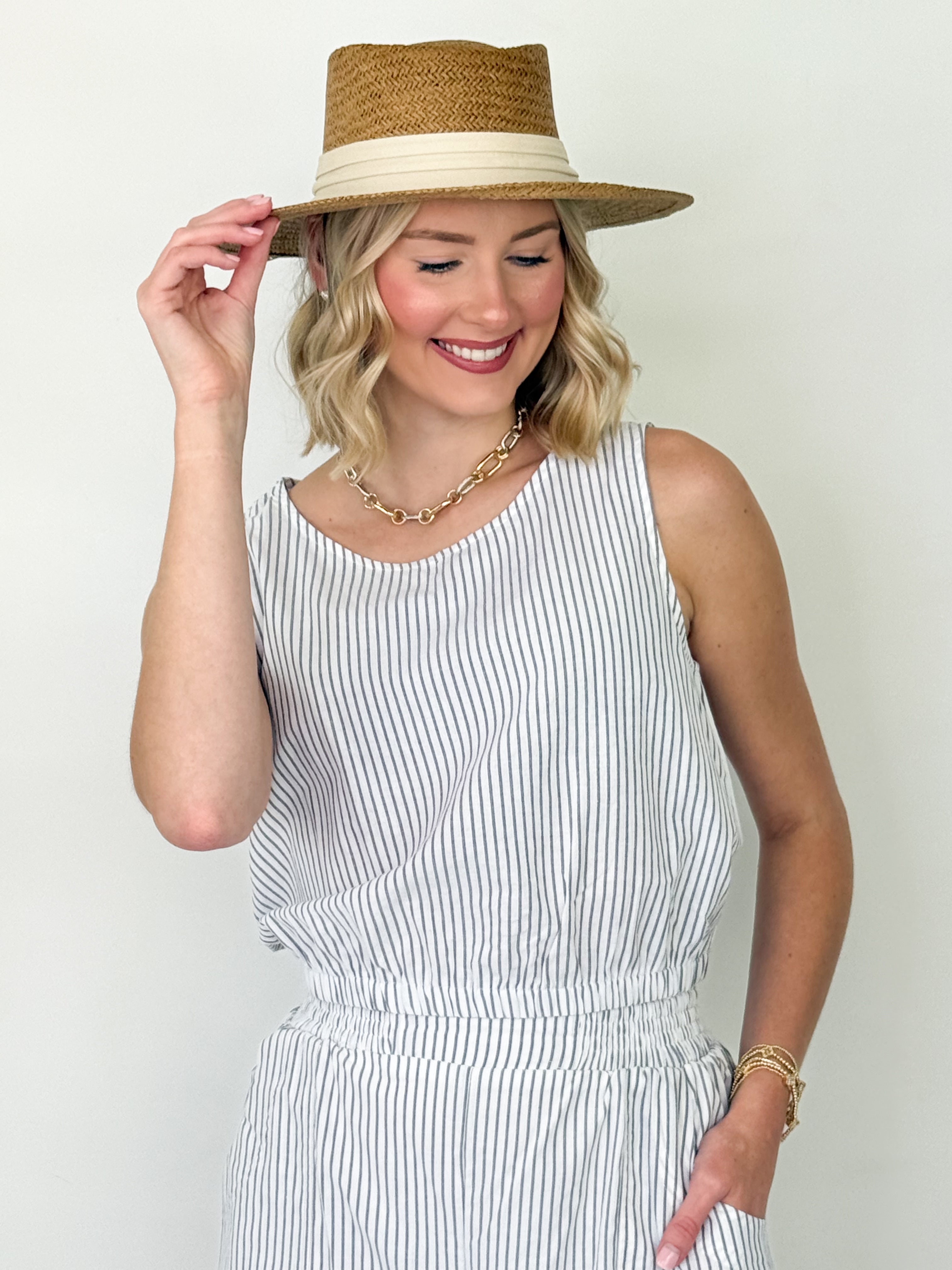 Ally - Striped Short Set