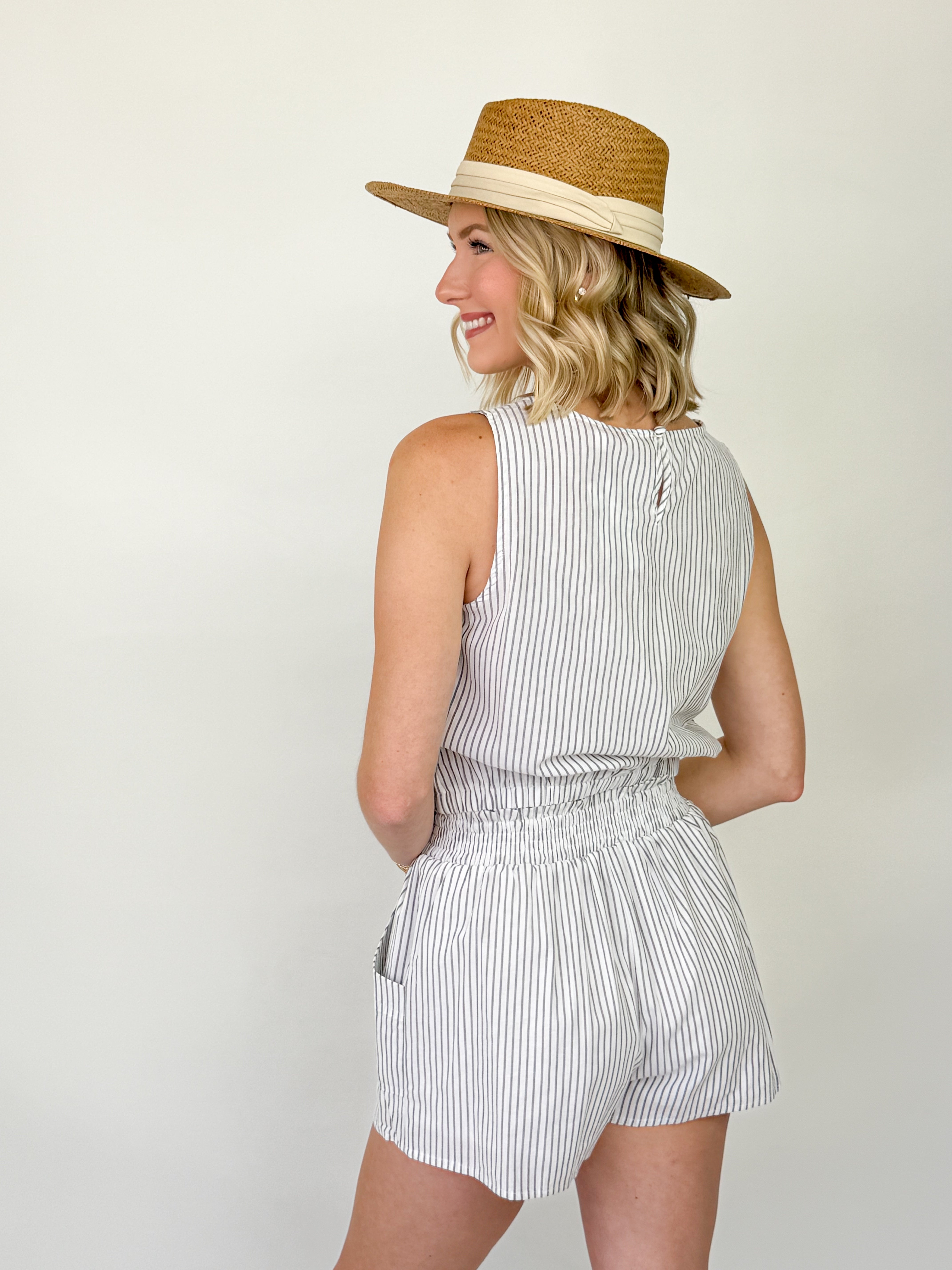 Ally - Striped Short Set