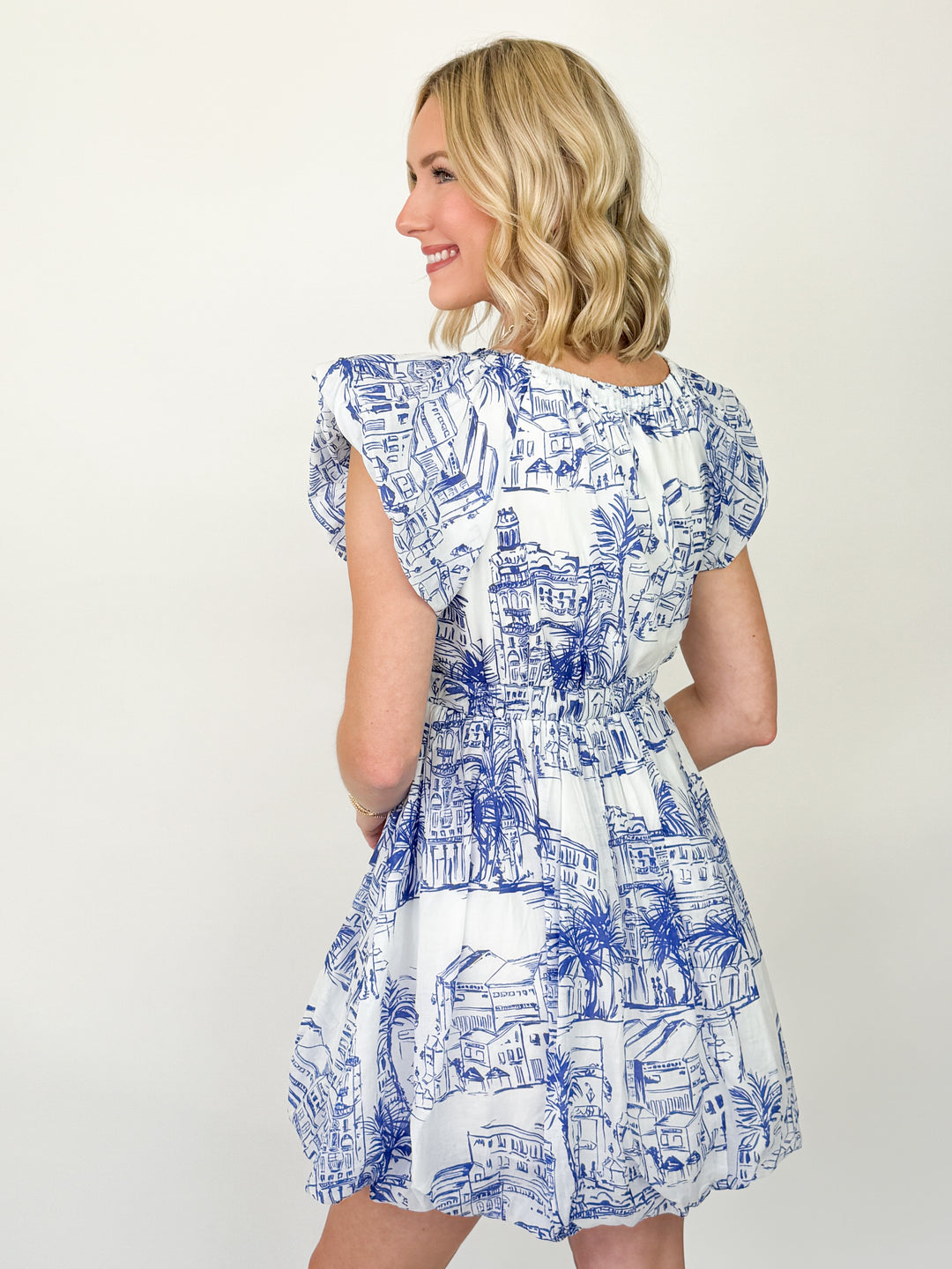 Cynthia - Coastal Printed Mini Dress