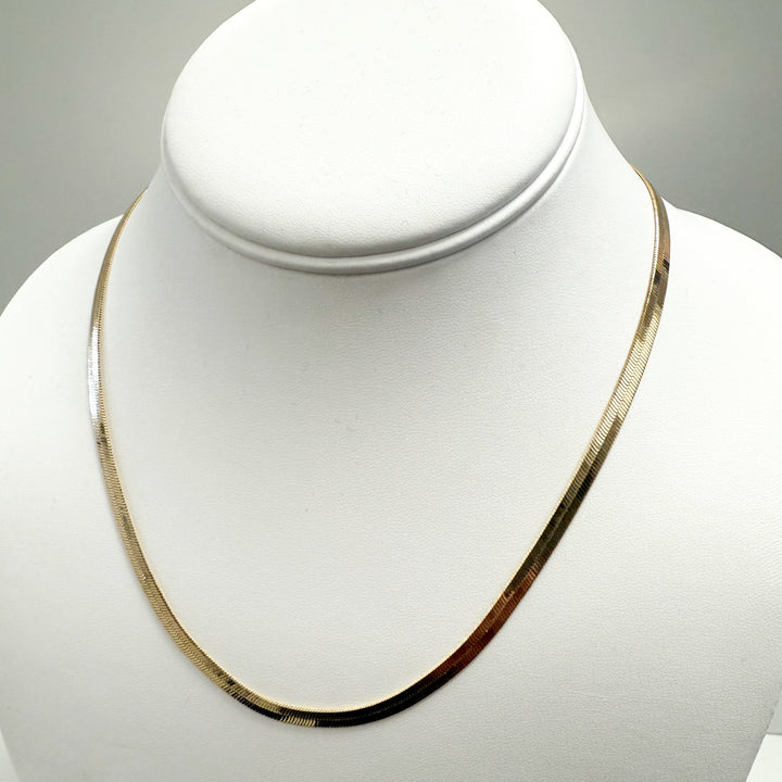 Kinsey - Gold Herringbone Necklace