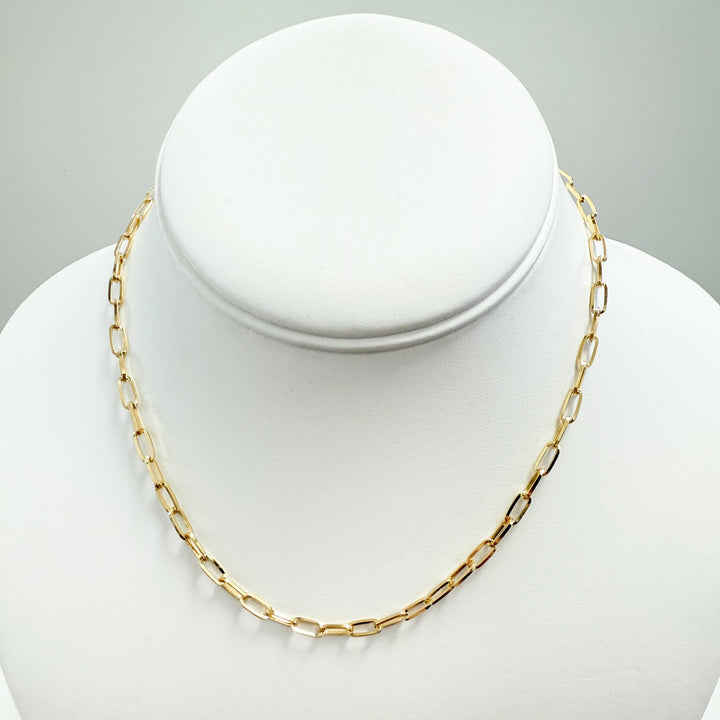 Karissa - Dainty Gold Chain Link Necklace