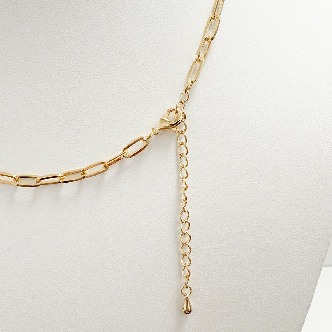 Karissa - Dainty Gold Chain Link Necklace
