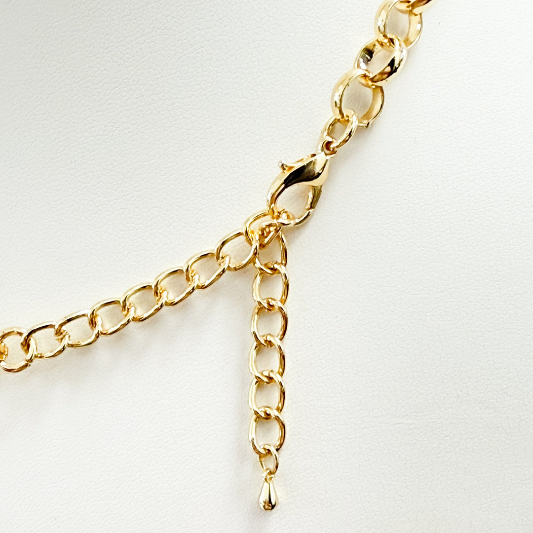 Julietta - Gold Gradual Circle Link Necklace