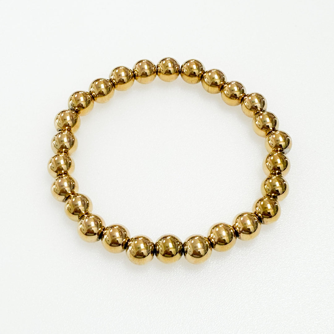 Heidi - Elasticized Gold Beaded Bracelet