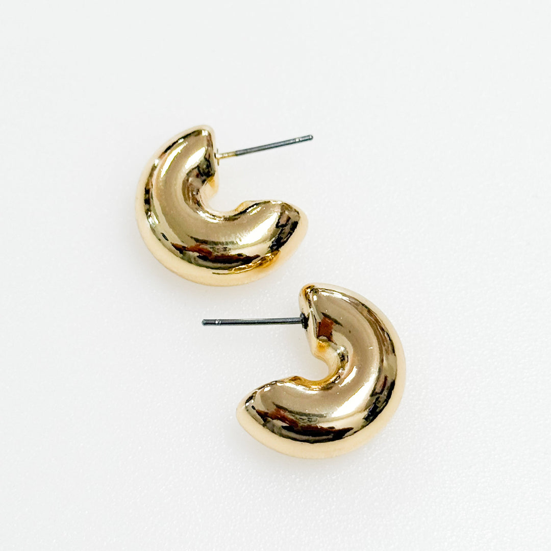 Helena - Chunky Gold Mini Hoops