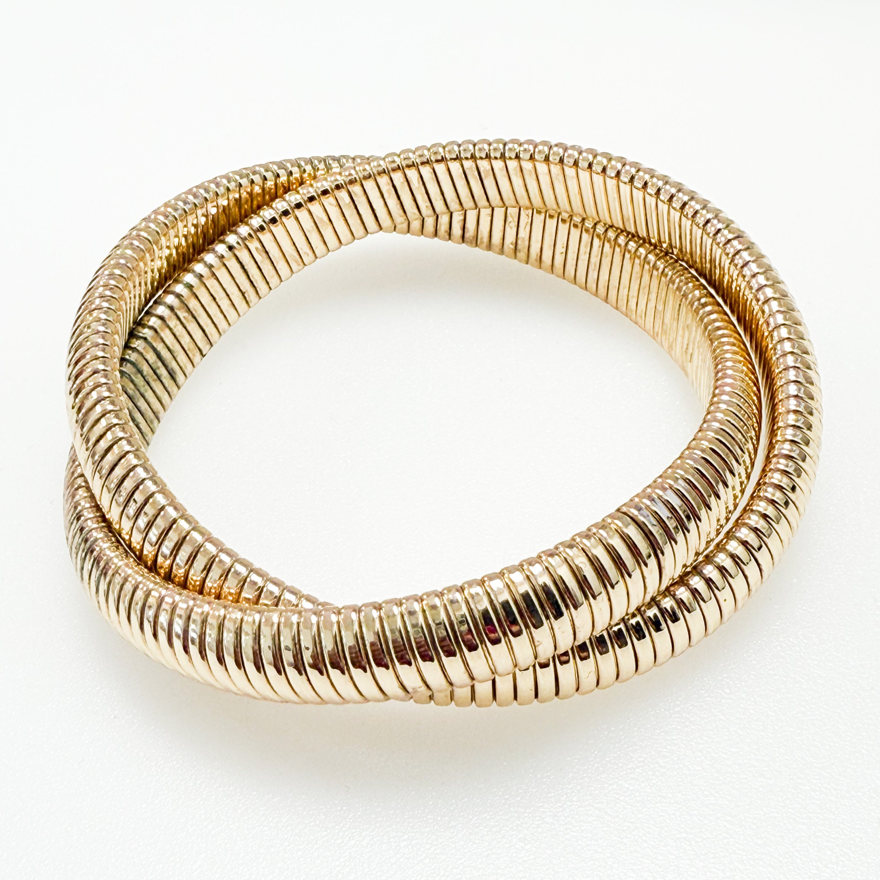 Kinley - Double Cobra Bracelet (Gold)