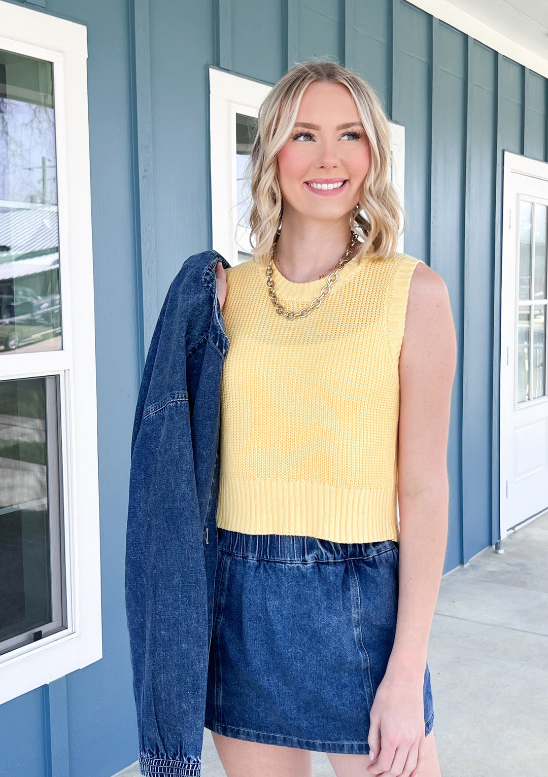 Eden - Denim Jacket & Skort Set