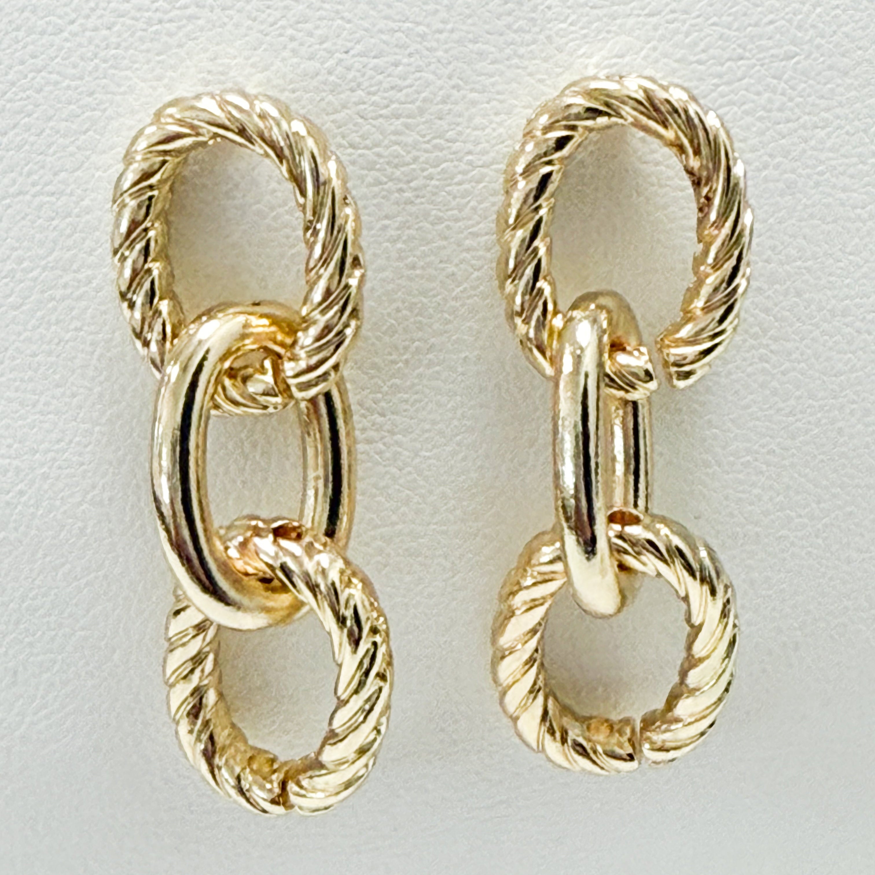 Mya - Chain Link Drop Earrings (Gold)