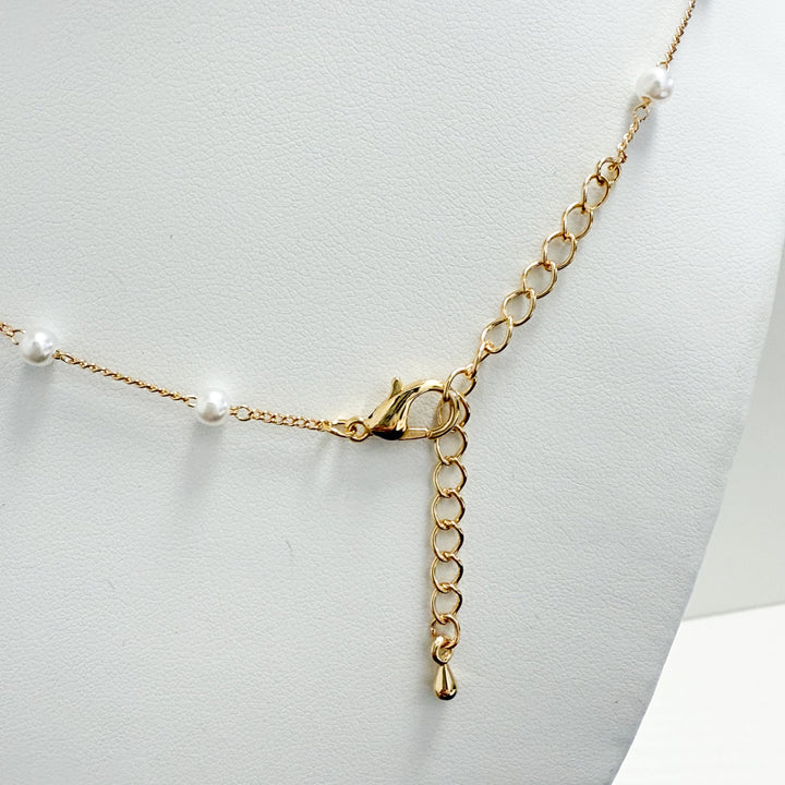 Irene - Dainty Gold + Pearl Necklace