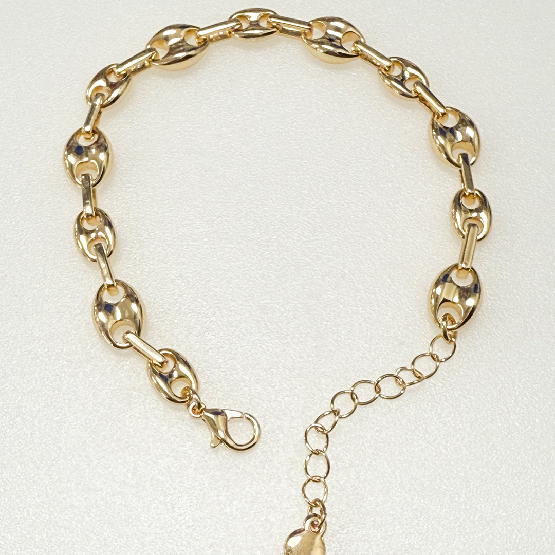 Sasha - Gold Anchor Chain Bracelet