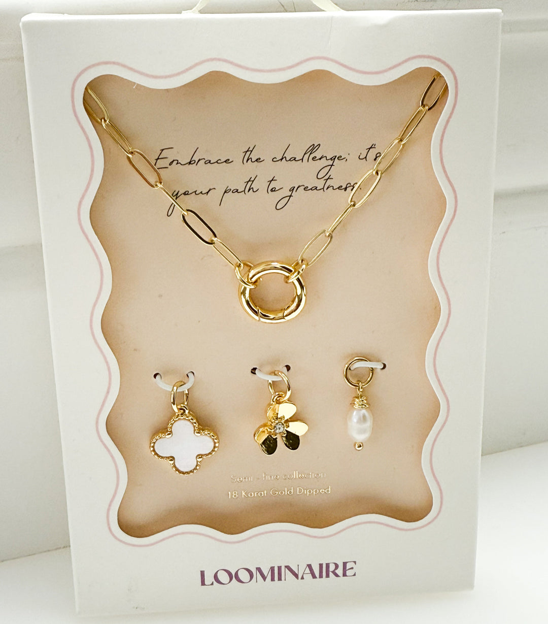 Emmie - Gold Chain Charm Necklace