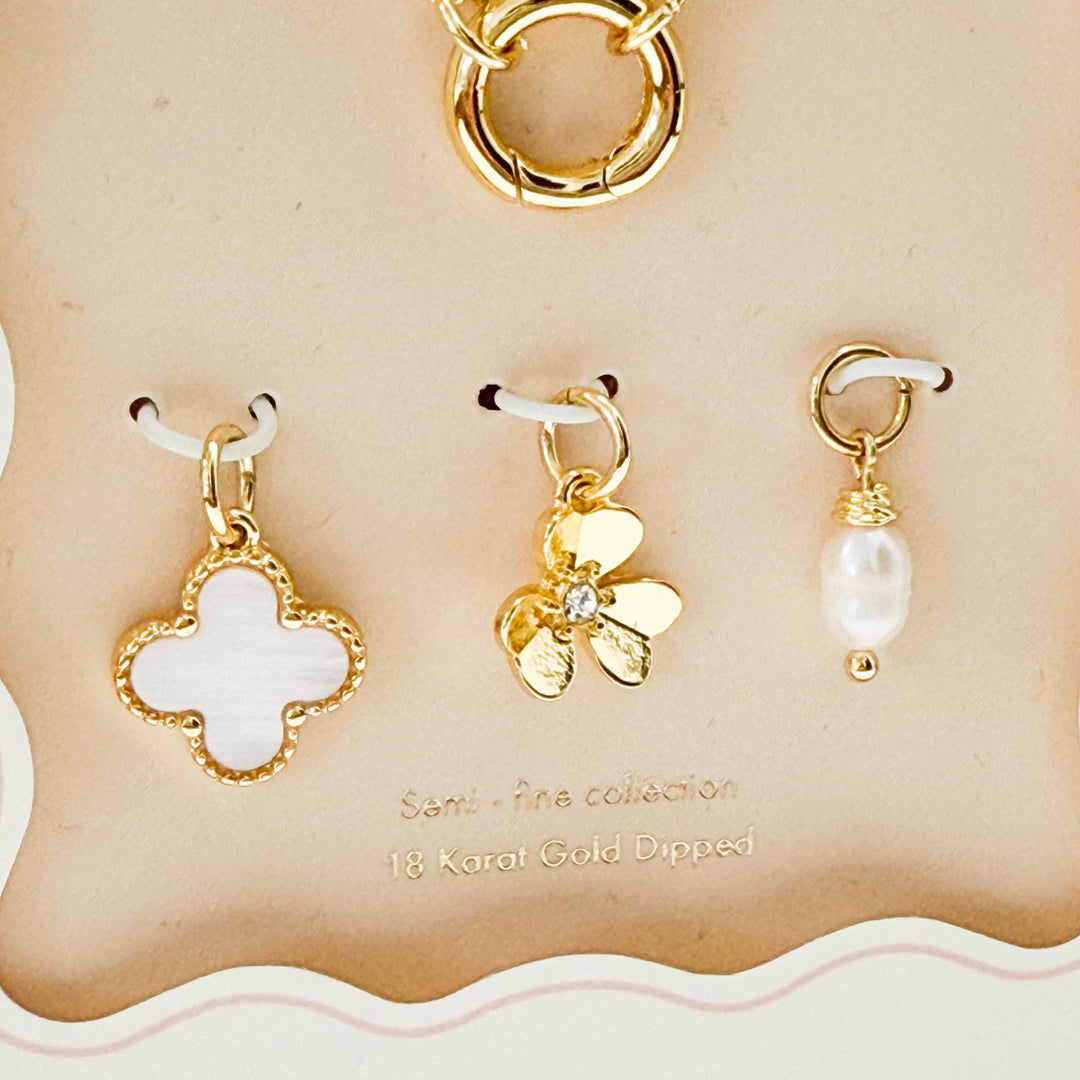 Emmie - Gold Chain Charm Necklace