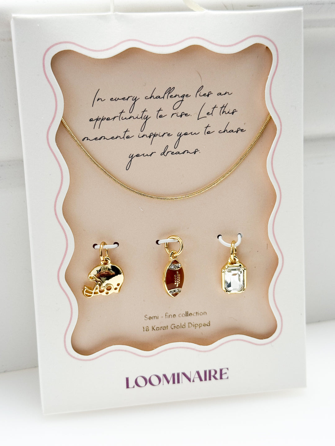 Jemma - Football Charm Necklace