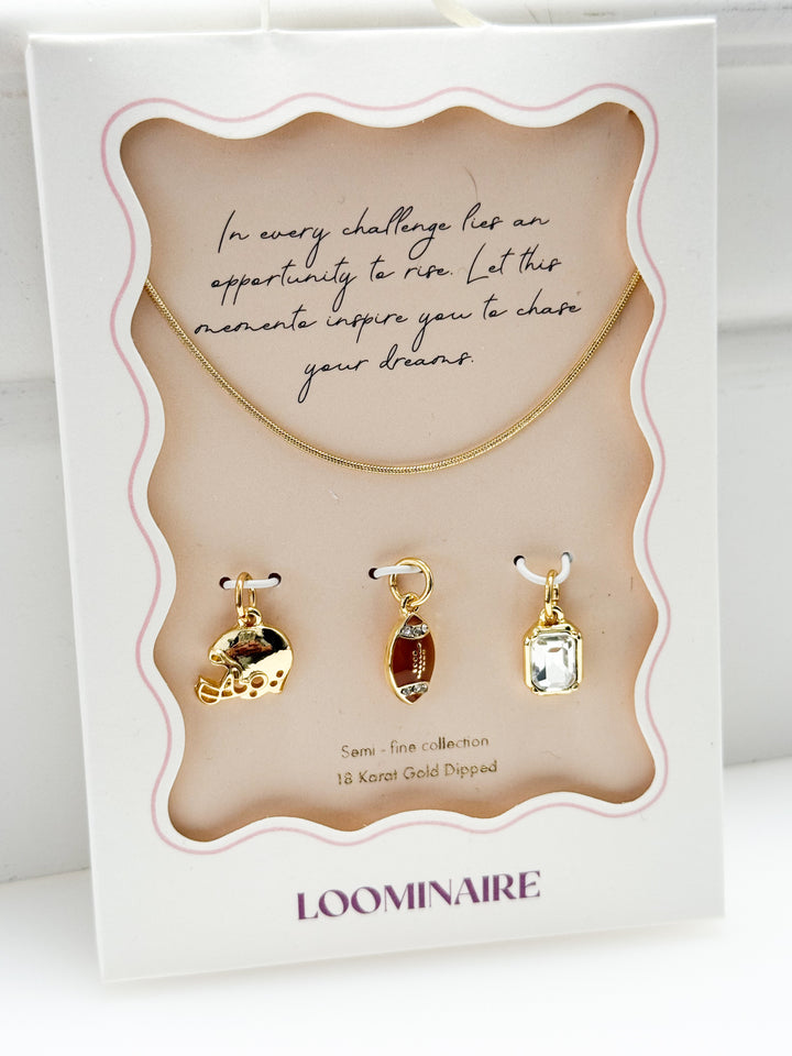 Jemma - Football Charm Necklace