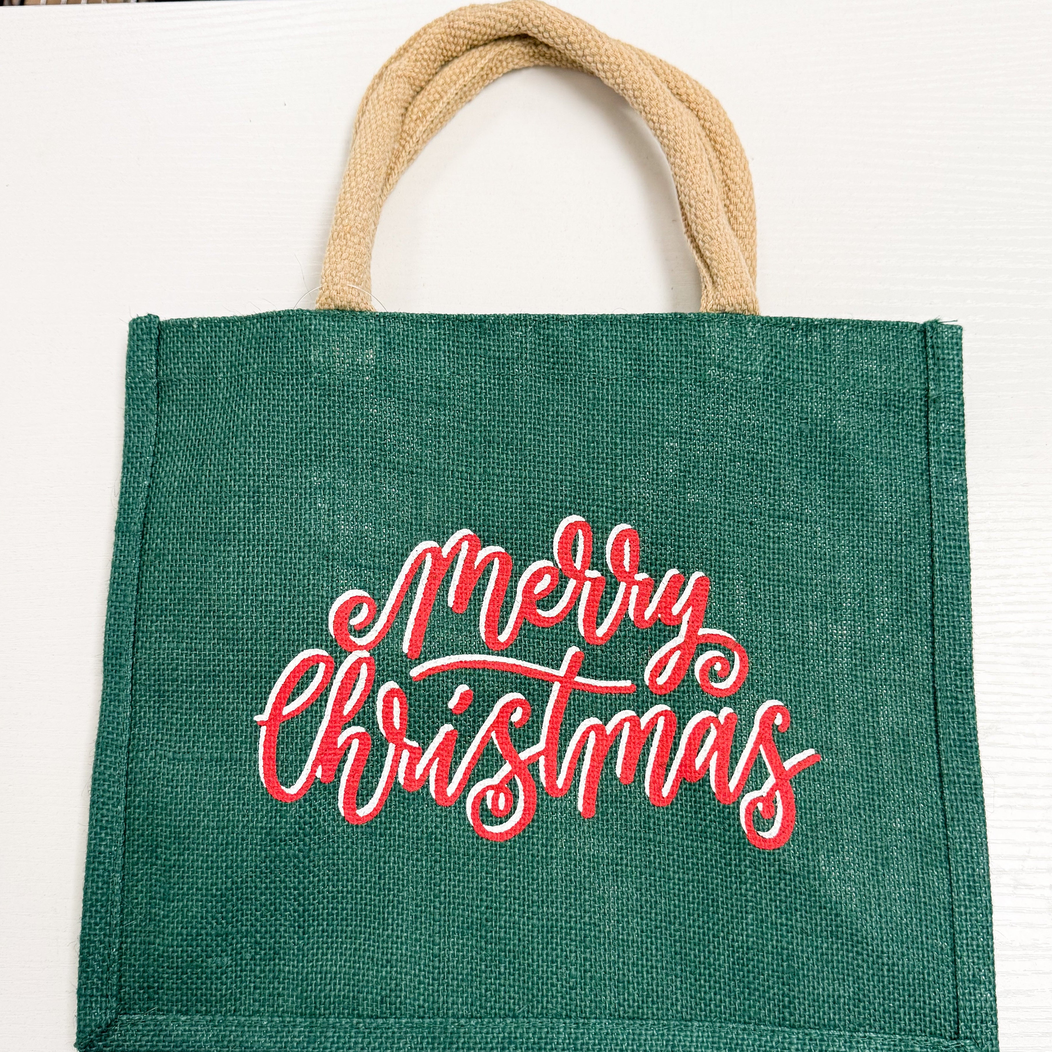Christmas Tote Bag - Merry Christmas 12x10x8