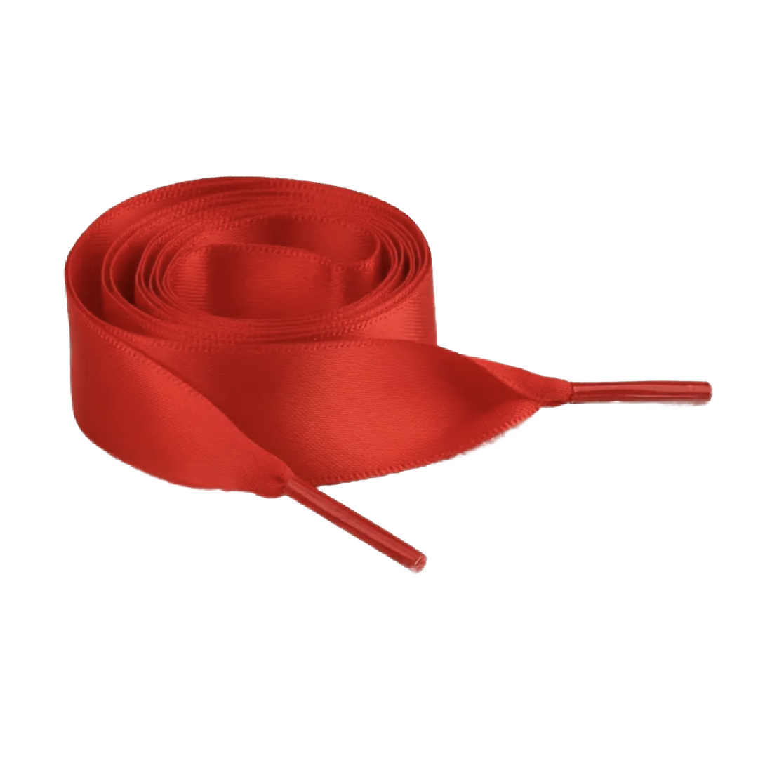 Satin Shoe Laces (Red)