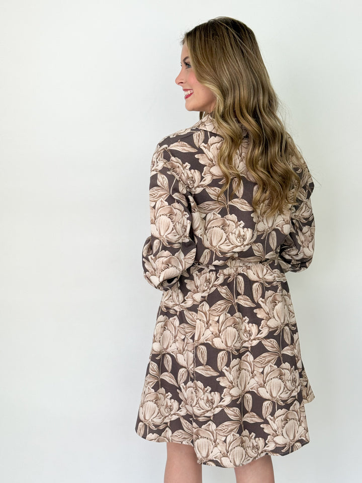 Polly - Floral Shirt Dress