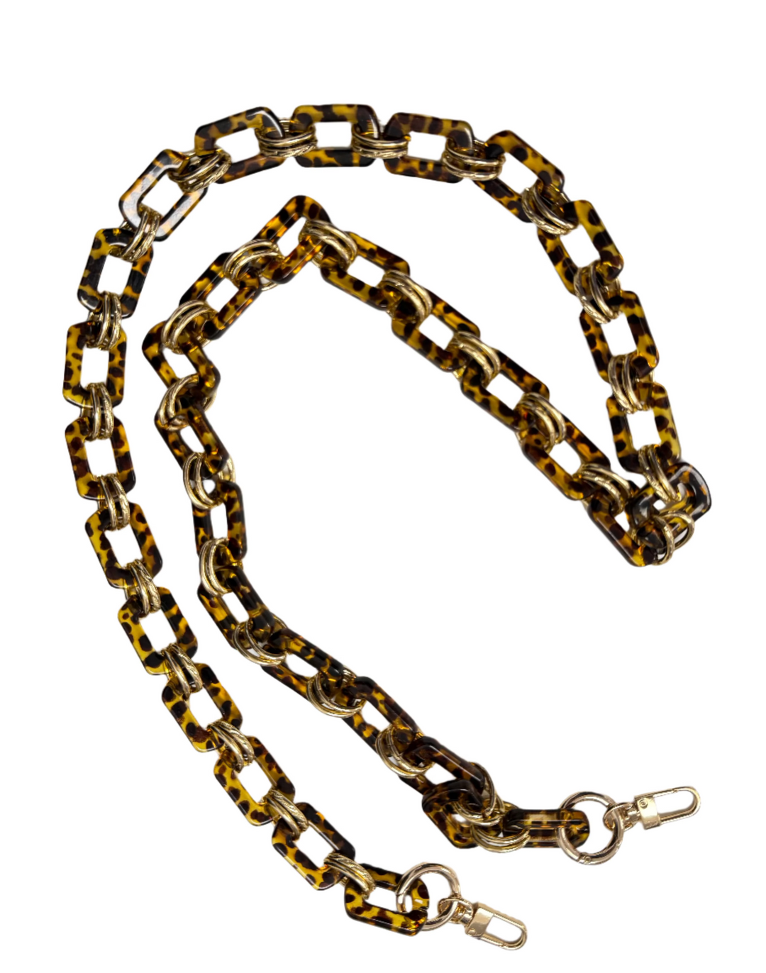 Hadley - Crossbody Chain Purse/Phone Strap (Tortoise)