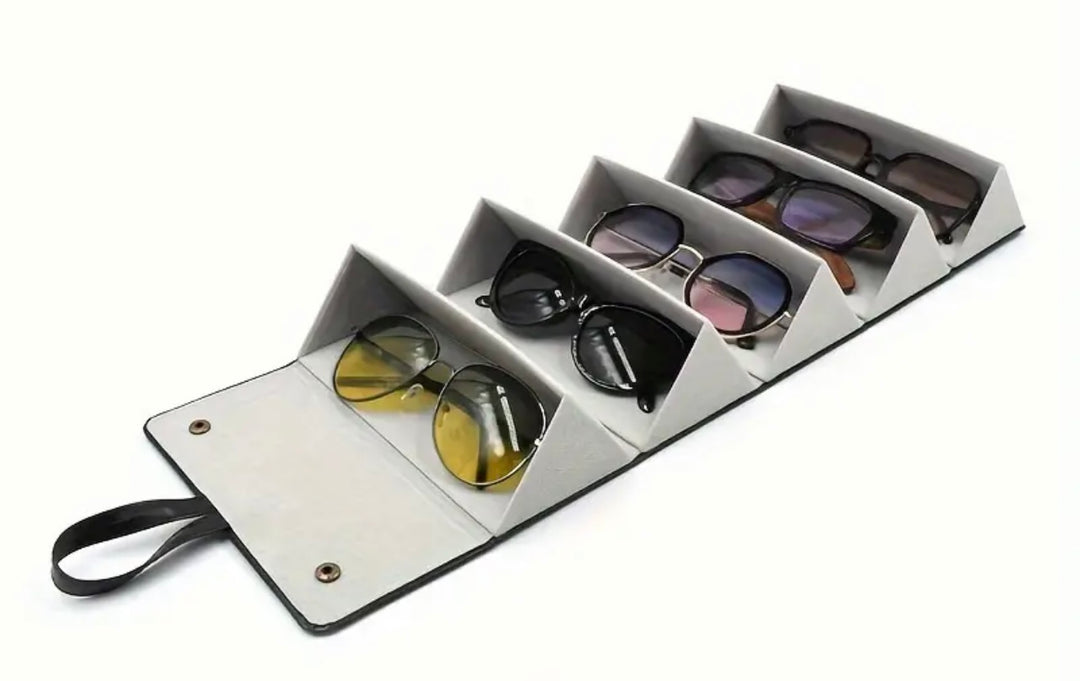 Sunglass Travel Organizer - 5 Compartments