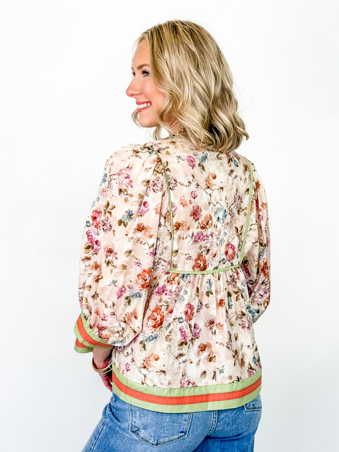 Claire - Floral Puff Sleeve Blouse