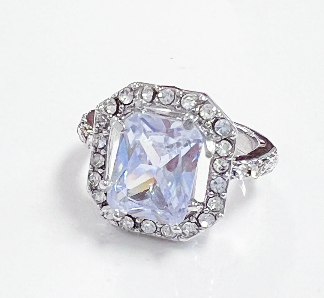 Costume Jewelry - Emerald Cut Costume Ring