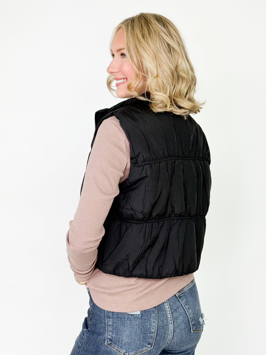 Reece - Puffer Vest (Black)