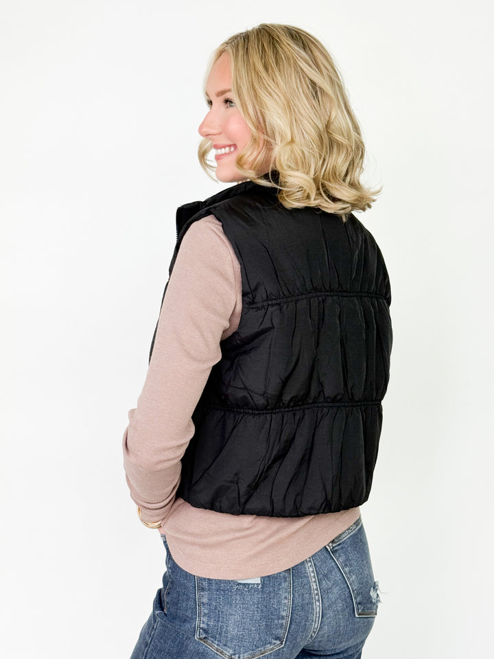 Reece - Puffer Vest (Black)