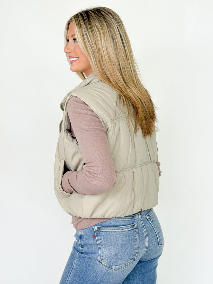 Reece - Puffer Vest (Tan)