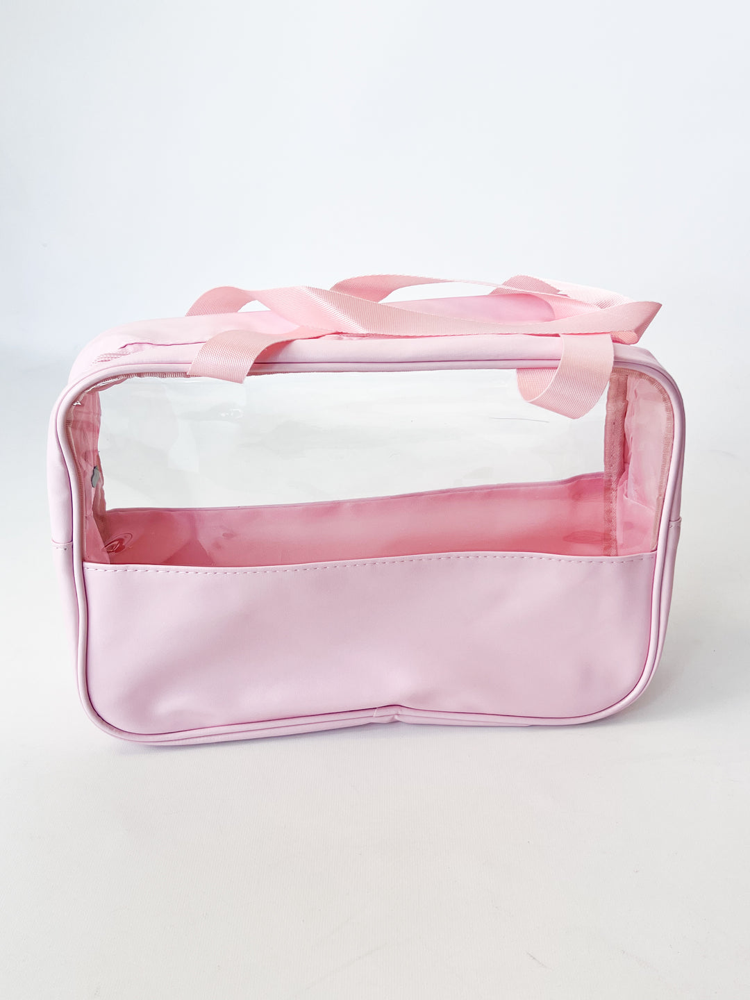 Dawn - Clear Zipper Travel Pouches (Pink)