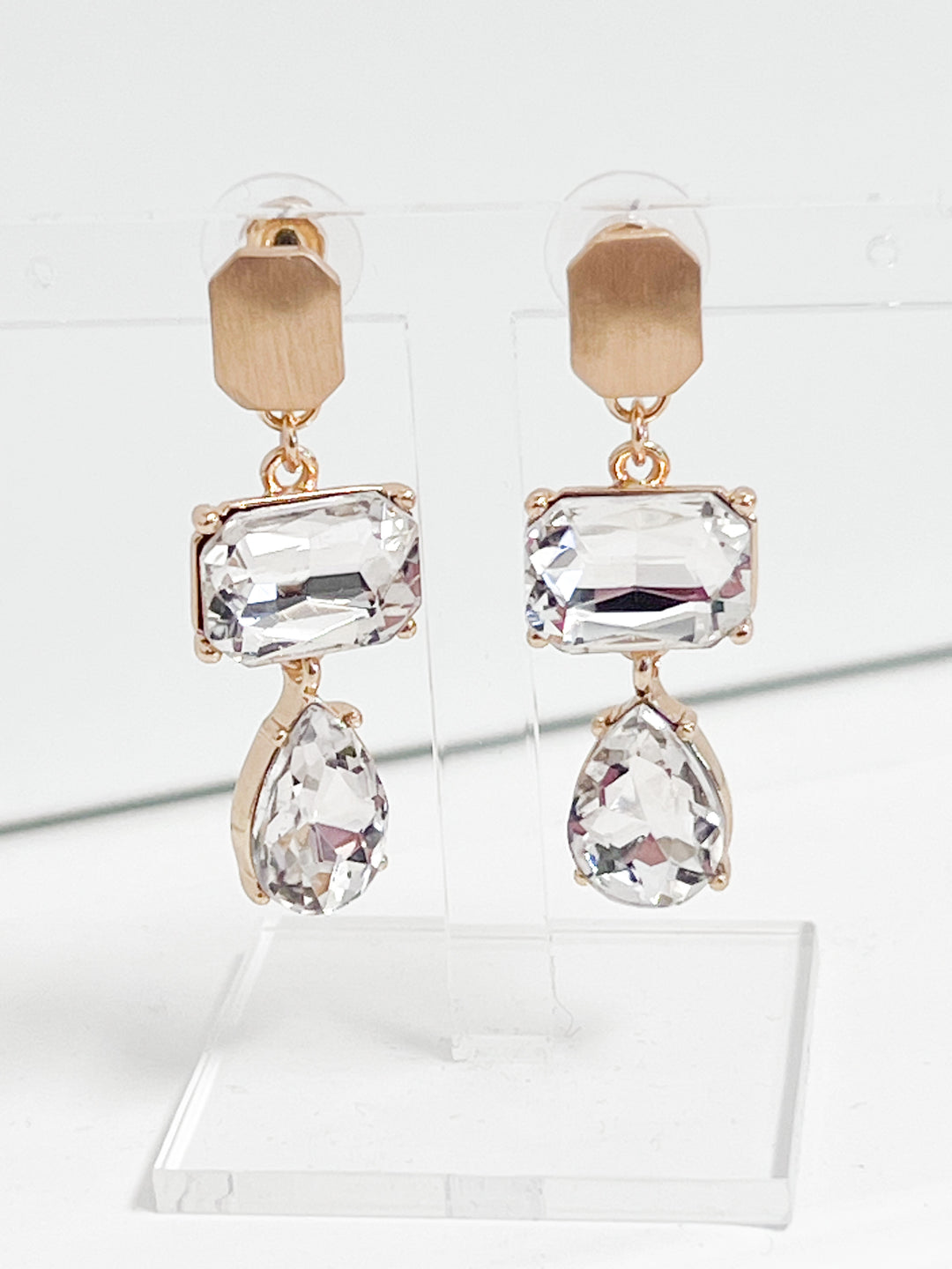 Bella - Rhinestone Statement Earrings