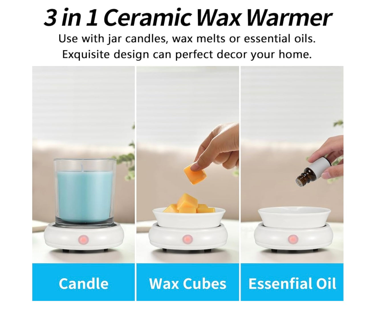 Ceramic Versatile 3 in 1 Wax Warmer