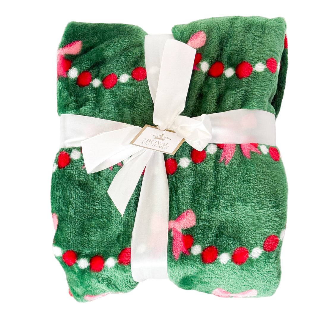 Bow Garland Throw Blanket
