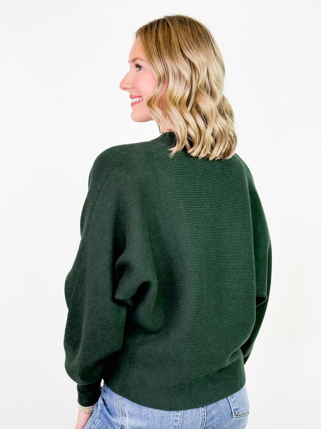 Nelly - Bow Knit Cardigan (Green)